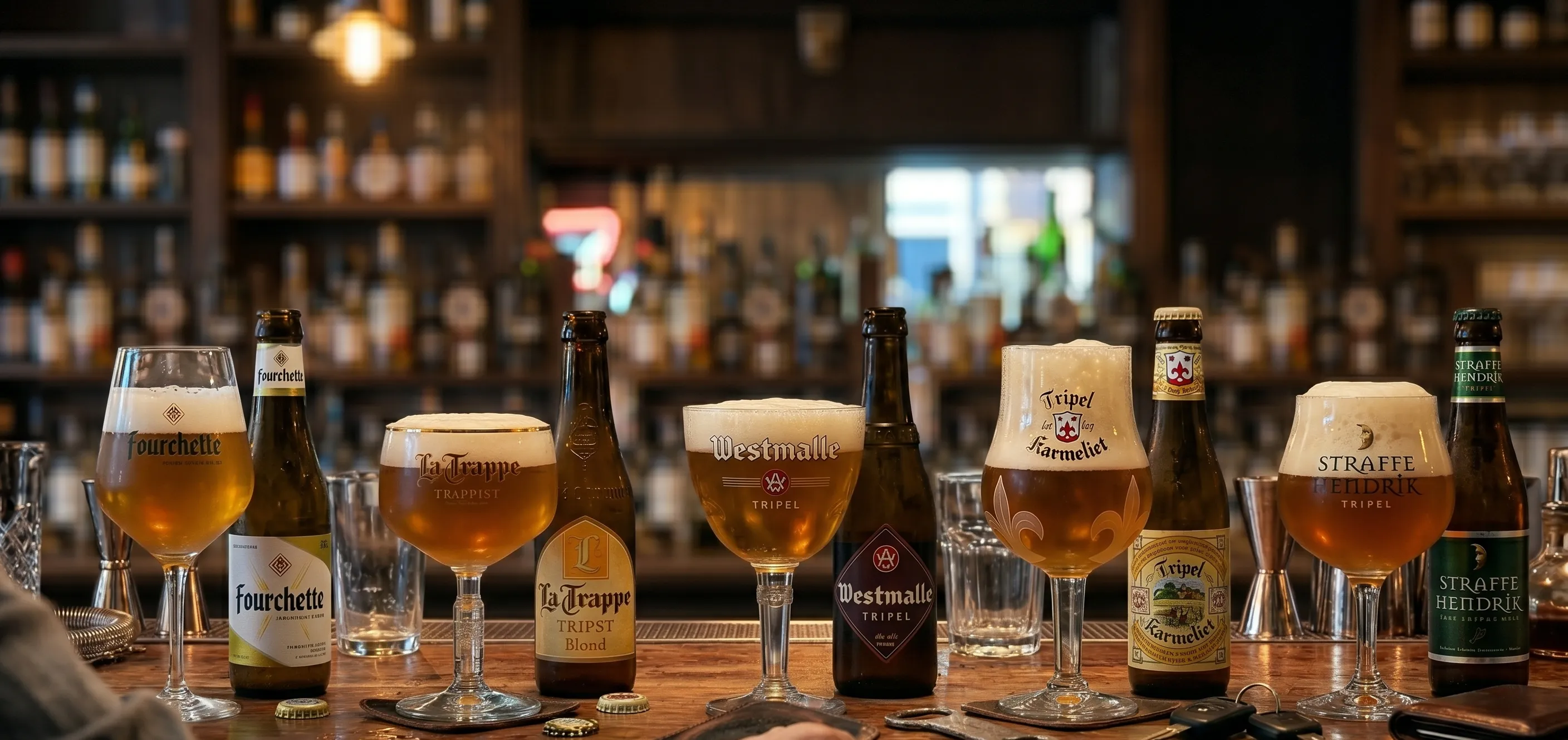 5 tripel bieren op een rij