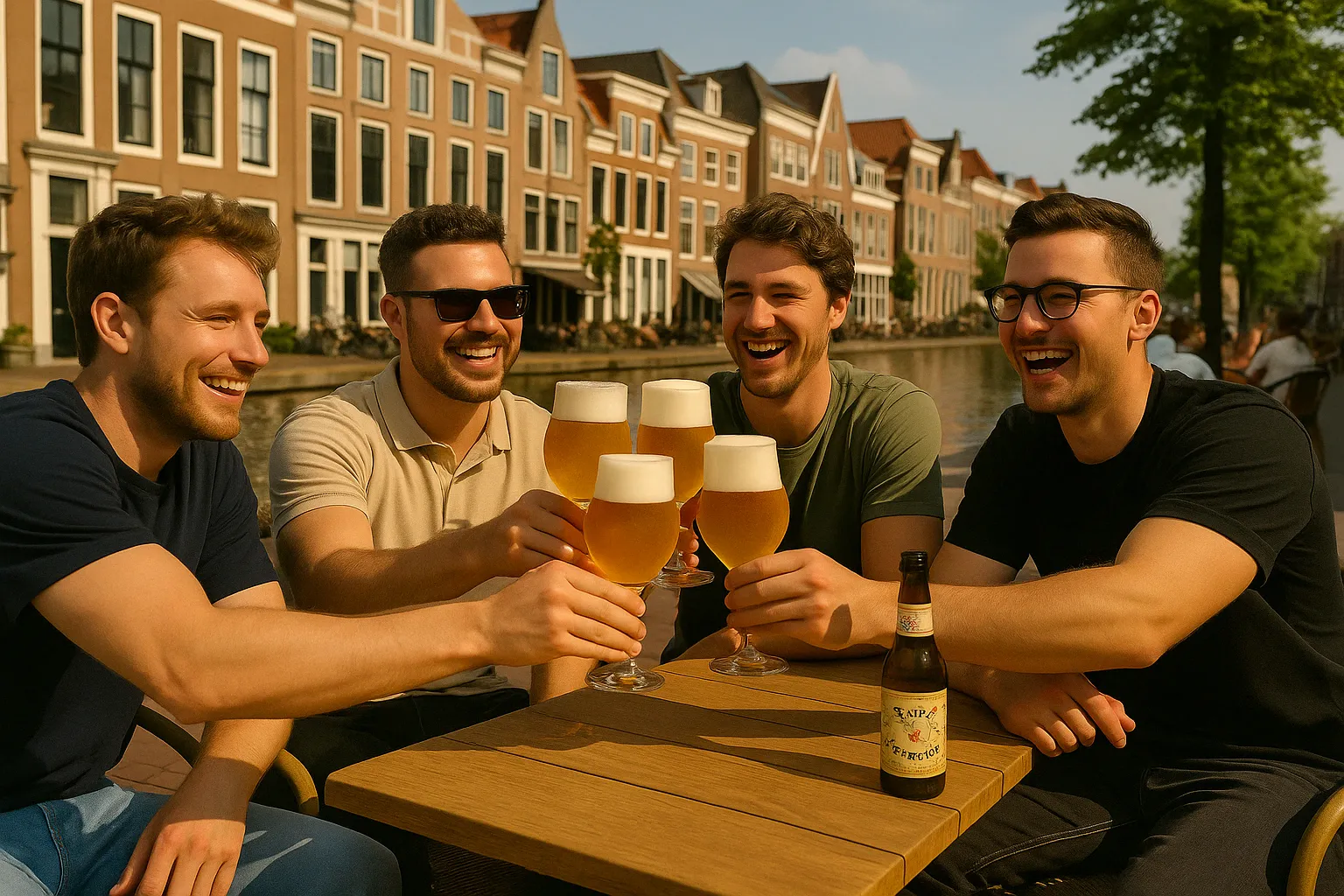 Speciaalbier drinken met vrienden